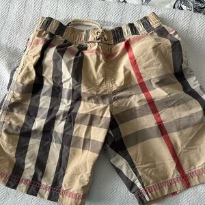 Burberry swim shorts 
Size 10 Y 
Does have a small stain at the upper front